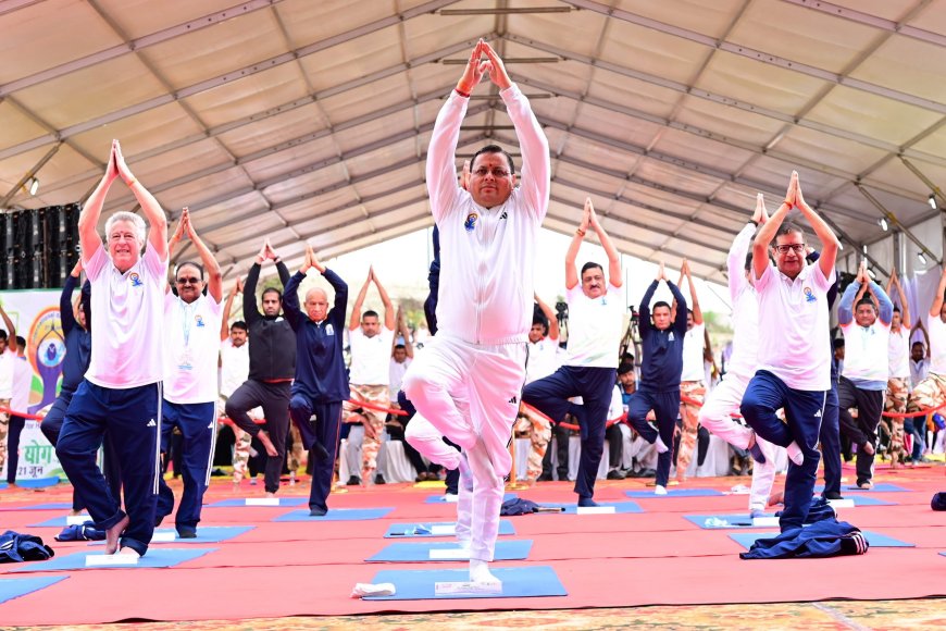Yoga Day : के अवसर पर  मुख्यमंत्री ने दिया “हर घर योग, हर जन निरोग’’ का संदेश