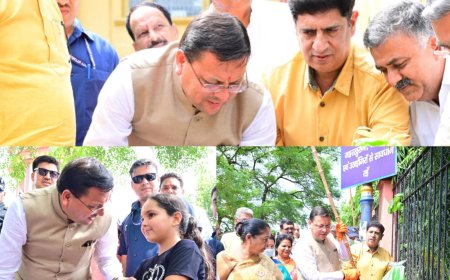मुख्यमंत्री पुष्कर सिंह धामी का 'एक पेड़ मां के नाम' अभियान, हरिद्वार में पौधारोपण की शुरुआत