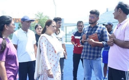 हल्द्वानी: अगस्त में पूरा होगा एस्ट्रो टर्फ हॉकी स्टेडियम, खेल मंत्री रेखा आर्या ने किया निरीक्षण