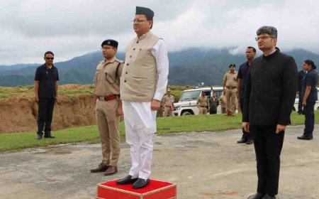 भराड़ीसैण: सीएम धामी का आगमन, कल से प्रारंभ होगा विधानसभा मानसून सत्र