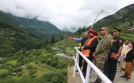 राज्यपाल गुरमीत सिंह का आपदाग्रस्त धराली और हर्षिल क्षेत्र का दौरा: राहत कार्यों की समीक्षा