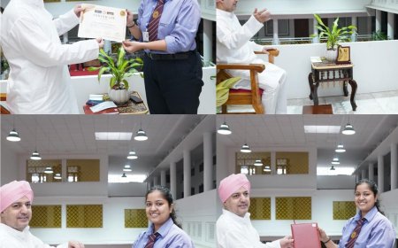 श्री गुरु राम राय विश्वविद्यालय ने प्रतिभाशाली छात्रा हंसिका सक्सेना को किया सम्मानित