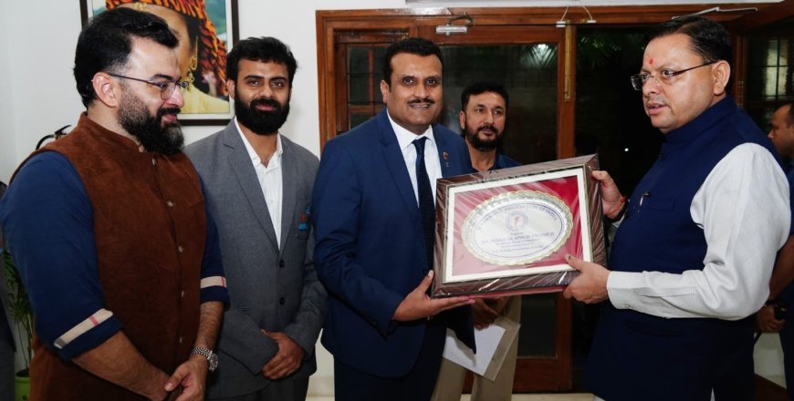 Dehradun:-आइस स्केटिंग एसोसिएशन ऑफ इंडिया के प्रतिनिधिमंडल ने की सीएम धामी से शिष्टाचार भेंट