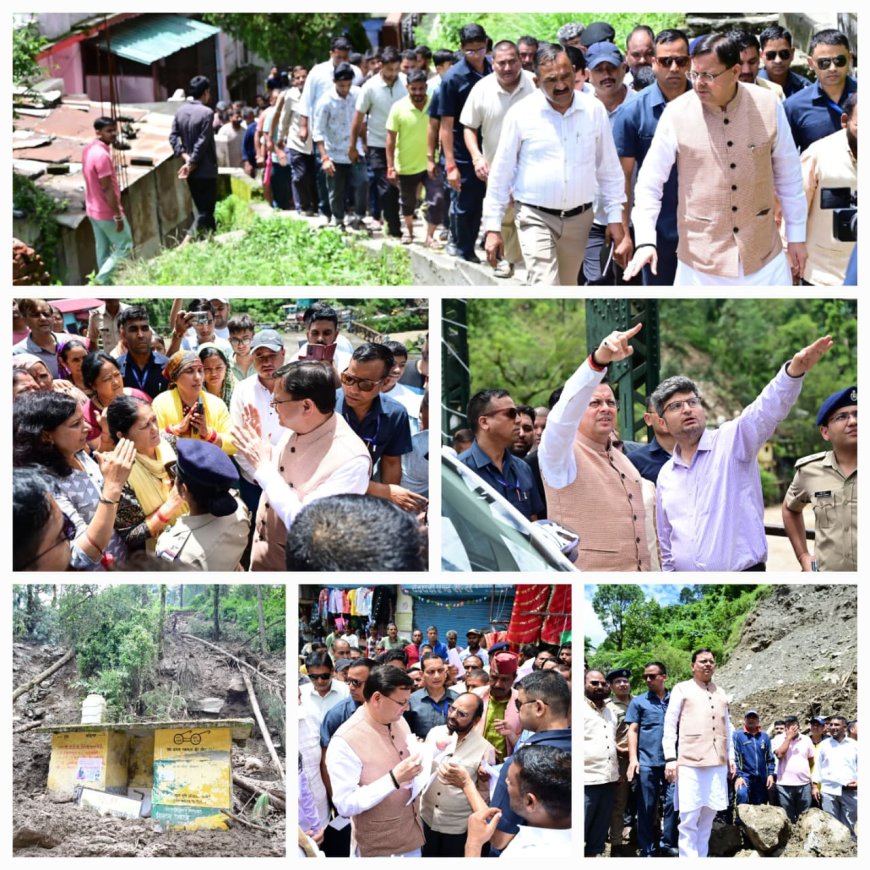 सीएम ने थराली में relief और restoration कार्यों में तेजी लाने का दिया निर्देश