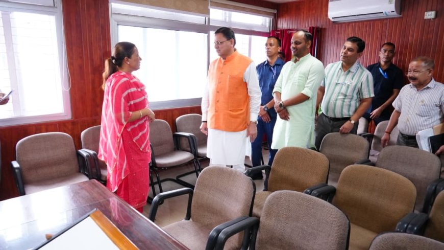 मुख्यमंत्री द्वारा विधानसभा कार्यालयों का निरीक्षण: व्यवस्थाओं की समीक्षा