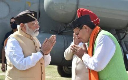 प्रधानमंत्री नरेंद्र मोदी का उत्तराखंड में आपदा प्रभावित क्षेत्रों का हवाई सर्वेक्षण