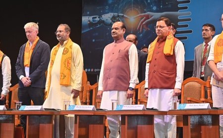 हरिद्वार: देव संस्कृति विश्वविद्यालय द्वारा आयोजित इण्डियन ए.आई. समिट में शामिल हुए लोकसभा अध्यक्ष ओम बिरला एवं सीएम धामी