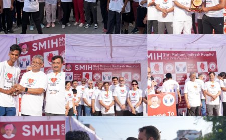 साइक्लोथॉन और वॉकथॉन के माध्यम से दिल का स्वास्थ्य जागरूकता बढ़ा रहे हैं श्री महंत इन्दिरेश अस्पताल के डाक्टर