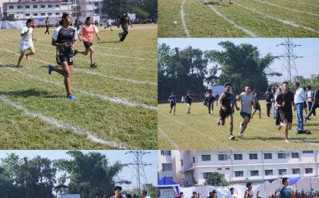 एसजीआरआरयू खेलोत्सव 200 मीटर में पारस और प्राची अव्वल