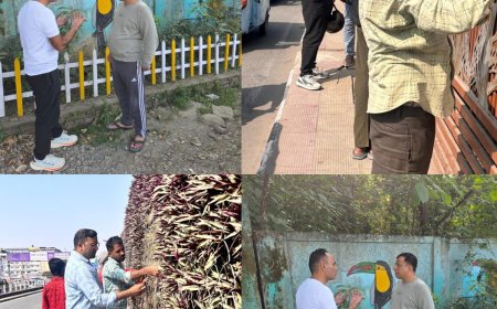छुट्टी के दिन भी काम पर जुटे एमडीडीए उपाध्यक्ष बंशीधर तिवारी