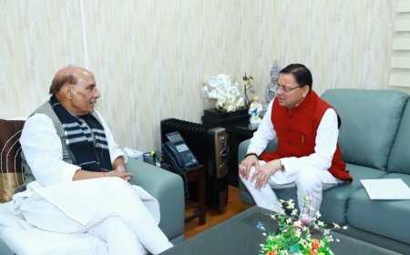 सीएम धामी ने रक्षा मंत्री से किया एयर फोर्स ऑडिट ब्रांच देहरादून से ही यथावत संचालित करने का अनुरोध