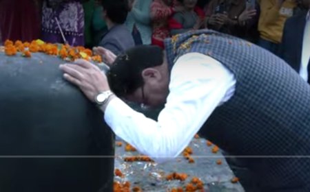 Lakhamandal Temple : मुख्यमंत्री धामी लाखामंडल पहुंचे, शिव मंदिर में की  पूजा-अर्चना