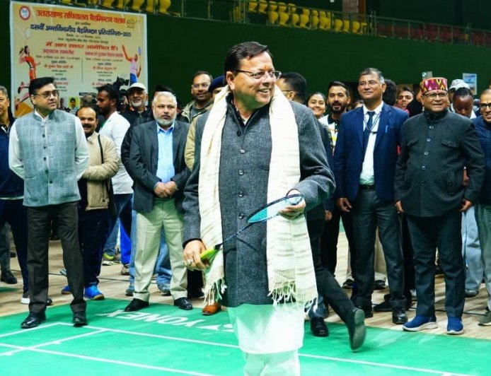 Dehradun:-मुख्यमंत्री पुष्कर धामी ने किया उत्तराखण्ड सचिवालय बैडमिंटन क्लब द्वारा आयोजित 10वीं अन्तर्विभागीय बैडमिंटन प्रतियोगिता-2025 का शुभारम्भ