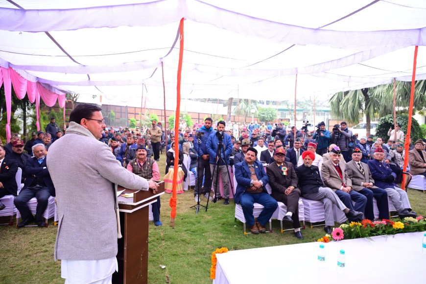उत्तराखंड सैनिकों और पूर्व सैनिकों की वीर भूमि है: धामी