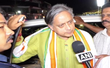 शशि थरूर के काफिले पर हमला: गनमैन घायल, केरल में सुरक्षा हालात पर खतरे की घंटी