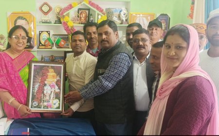 भाजपा अनु0मोर्चा रुद्रप्रयाग के पदाधिकारियों की शिष्टाचार भेंट केदारनाथ विधायक से