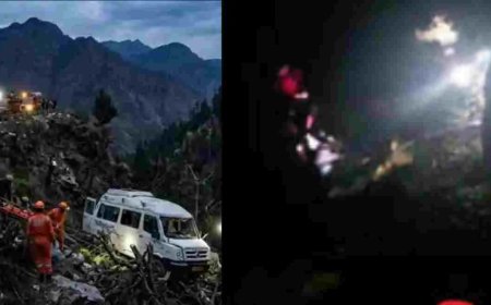 हिमाचल कुल्लू में दर्दनाक सड़क हादसा: ट्रैवलर खाई में गिरा, तीन लोगों की गई जान