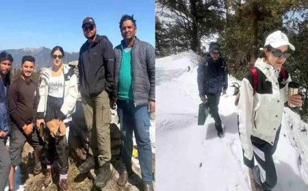 सारा अली खान का उत्तराखंड दौरा: 18 किमी की ट्रैकिंग में बर्फबारी का मज़ा लिया