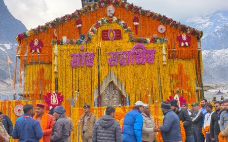 ग्यारहवे ज्योतिर्लिंग बाबा केदारनाथ के कपाट 22 अप्रैल प्रातः 08 बजे खुलेंगे, तैयारियां पूर्ण