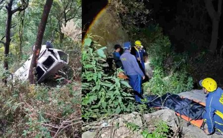 रूद्रप्रयाग हादसा: गहरी खाई में गिरी कार, तीन युवकों ने गंवाई जान
