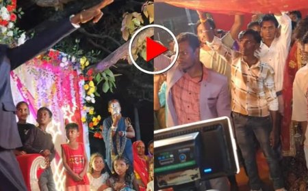 दुल्हन को देखकर दूल्हे का मजेदार डांस, बाराती हुए शर्मिंदा, वायरल वीडियो