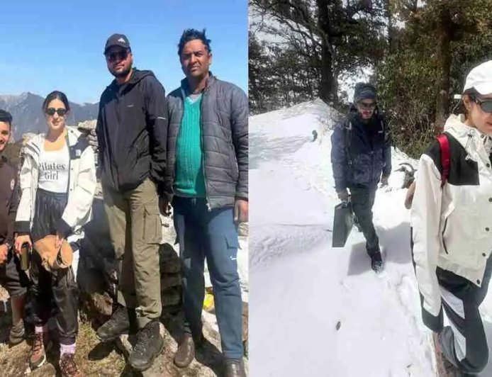 सारा अली खान का उत्तराखंड दौरा: 18 किमी की ट्रैकिंग में बर्फबारी का मज़ा लिया