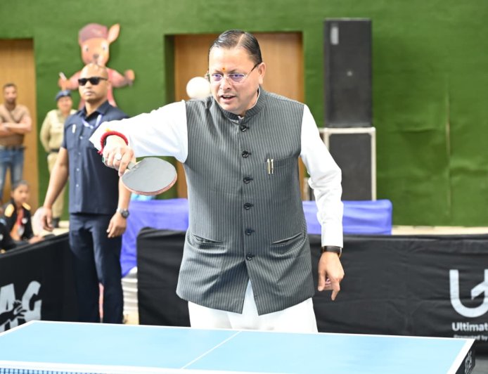 मुख्यमंत्री धामी ने 87वें इंटर स्टेट जूनियर एवं यूथ नेशनल टेबल टेनिस चैंपियनशिप का शानदार शुभारंभ किया