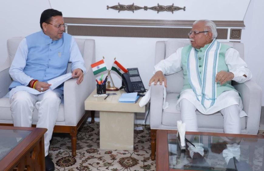 दिल्ली में सीएम धामी: मनोहर लाल खट्टर से महत्वपूर्ण मुलाकात और उत्तराखंड की बड़ी मांगें