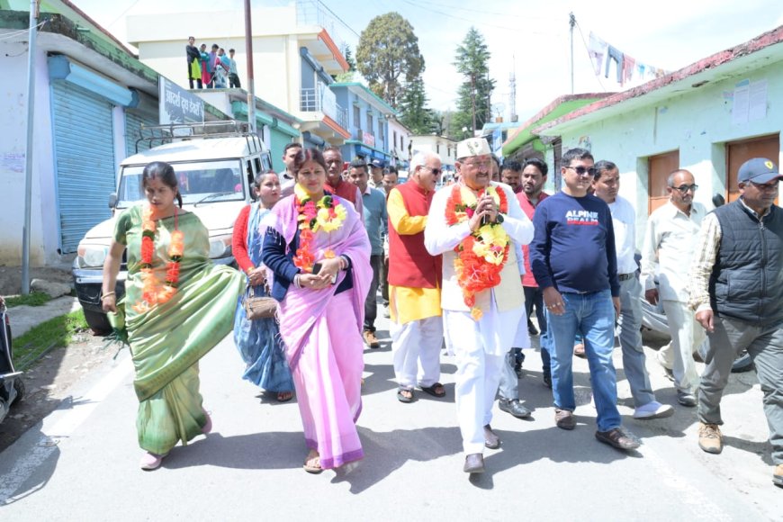 कैबिनेट मंत्री भरत सिंह चौधरी का जखोली विकासखंड में क्षेत्र भ्रमण, जनता की समस्याएं सुनीं