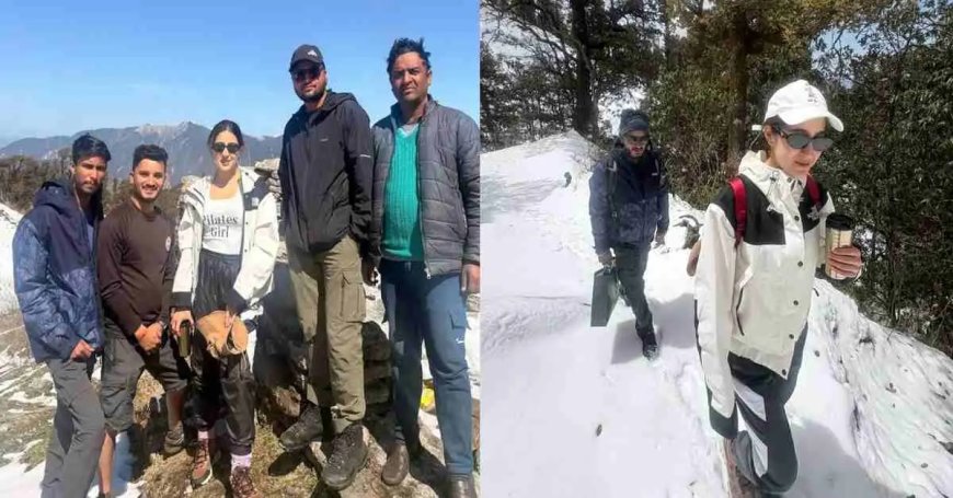 सारा अली खान का उत्तराखंड दौरा: 18 किमी की ट्रैकिंग में बर्फबारी का मज़ा लिया