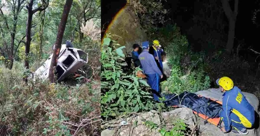 रूद्रप्रयाग हादसा: गहरी खाई में गिरी कार, तीन युवकों ने गंवाई जान