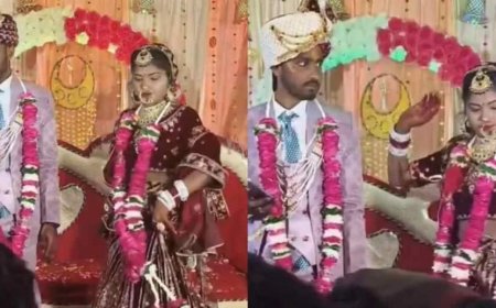 शादी के स्टेज पर दुल्हन का धमाकेदार डांस और दूल्हे की मजेदार प्रतिक्रिया - वायरल वीडियो