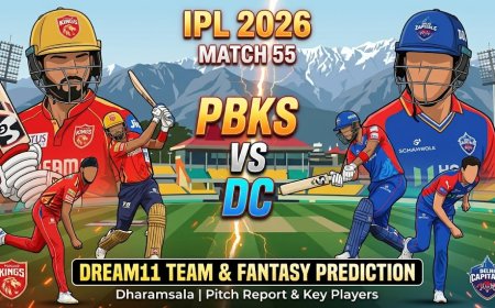 PBKS vs DC Dream11 Team IPL 2026 Match 55: पिच रिपोर्ट, संभावित प्लेइंग XI और फैंटेसी क्रिकेट टिप्स