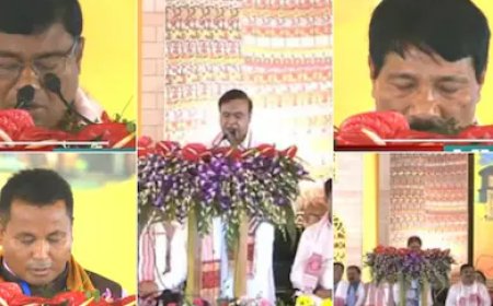 हिमंत बिस्वा सरमा ने दूसरी बार ली असम के मुख्यमंत्री के तौर पर शपथ, 4 विधायकों ने बनाए मंत्री