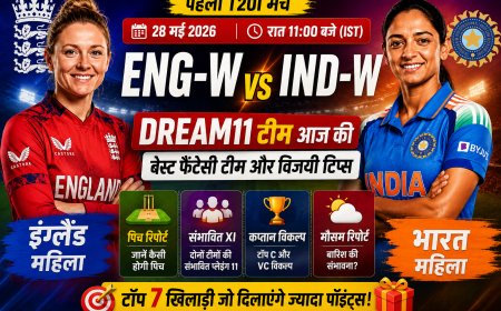 ENG-W बनाम IND-W: पहले टी20I के लिए शीर्ष फैंटेसी टीम, पिच विवरण और कप्तान विकल्प