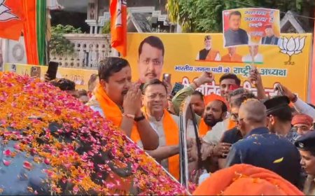 BJP राष्ट्रीय अध्यक्ष नितिन नवीन का देहरादून में गर्मजोशी से स्वागत, दुष्यंत गौतम सहित कई नेताओं की मौजूदगी