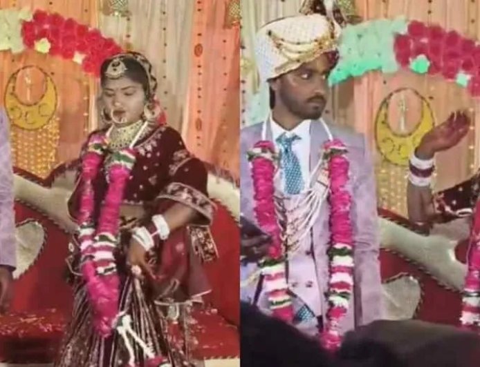 शादी के स्टेज पर दुल्हन का धमाकेदार डांस और दूल्हे की मजेदार प्रतिक्रिया - वायरल वीडियो