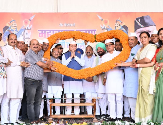 नानकमत्ता में वीर शिरोमणि महाराणा प्रताप जयंती में शामिल हुए मुख्यमंत्री पुष्कर सिंह धामी