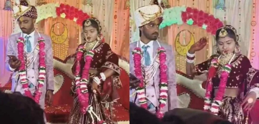 शादी के स्टेज पर दुल्हन का धमाकेदार डांस और दूल्हे की मजेदार प्रतिक्रिया - वायरल वीडियो