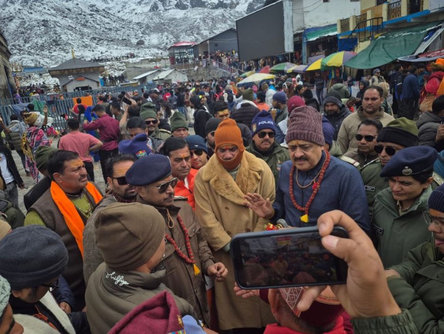 केदारनाथ धाम यात्रा व्यवस्थाओं की जानच के लिए पहुंचे गढ़वाल आयुक्त और IG