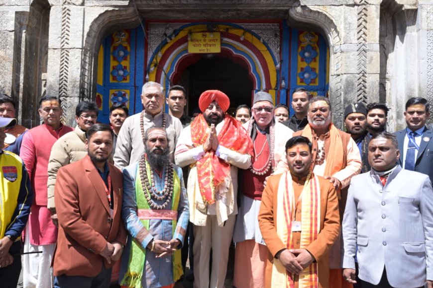 राज्यपाल गुरमीत सिंह का केदारनाथ धाम दौरा, श्रद्धालुओं से संवाद एवं स्वच्छता पर जोर
