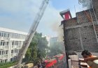 लखनऊ कोचिंग संस्थान में भीषण आग: छात्रों ने तार से लटककर जान बचाई