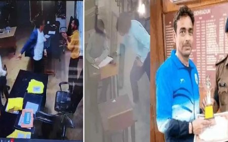 देहरादून में परीक्षा के दौरान शिक्षकों पर हुआ बवाल, पुलिस अधिकारी ने मारे लात और घूसे