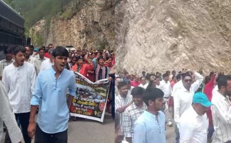 उत्तरी भारत के पर्यावरण की सुरक्षा के लिए चारागाह भूमि नीलामी का विरोध, नई टिहरी में भव्य प्रदर्शन