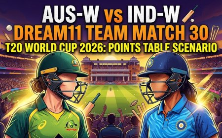 AUS-W vs IND-W Dream11 Team मैच 30 टी20 WC 2026: फैंटेसी क्रिकेट पूर्वानुमान, पॉइंट्स टेबल स्थिति और पिच विश्लेषण