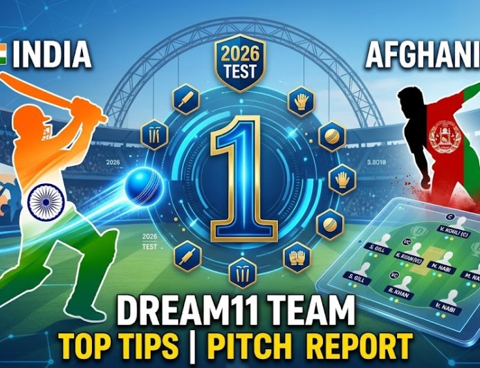 भारत बनाम अफगानिस्तान एकमात्र टेस्ट 2026: फैंटेसी क्रिकेट टिप्स, प्लेइंग XI और पिच रिपोर्ट