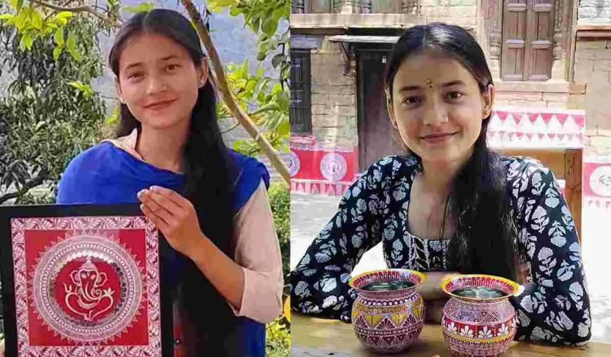 अल्मोड़ा की लक्ष्मी परिहार: ऐपण कला से बिखेर रही हैं उत्तराखंड की संस्कृति का जादू, देश-विदेश में प्रसिद्ध