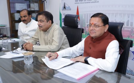 उत्तराखंड राज्य सड़क नेटवर्क के विकास पर महत्वपूर्ण चर्चा, मुख्यमंत्री पुष्कर सिंह धामी ने दी भागीदारी