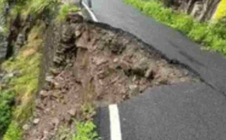 उत्तराखंड: टिहरी में बारिश का कहर, मोटर मार्ग की दीवार ढही; स्कूल भवन को खतरा
