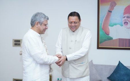 दिल्ली में मुख्यमंत्री धामी और केंद्रीय रेल मंत्री की महत्वपूर्ण बैठक, रेल संपर्क पर गहन चर्चा